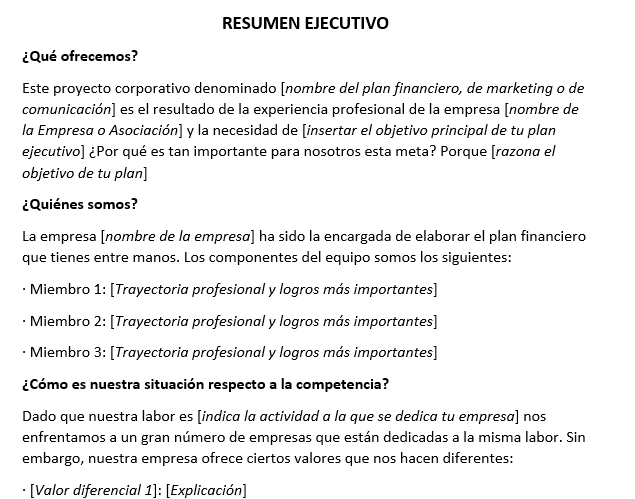 Qué es un Resumen Ejecutivo y por qué es tan importante