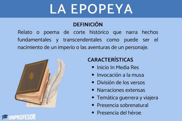 Qué es una epopeya y cuáles son sus conceptos esenciales