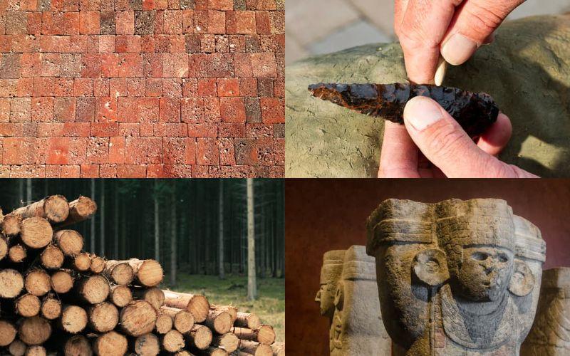 Qué propiedades tenían los materiales en las culturas mesoamericanas