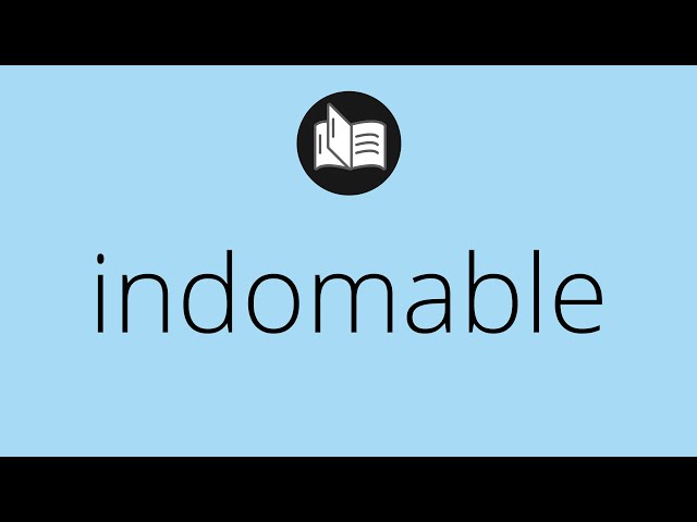 Qué significa INDOMABLE y cuál es su poderoso concepto
