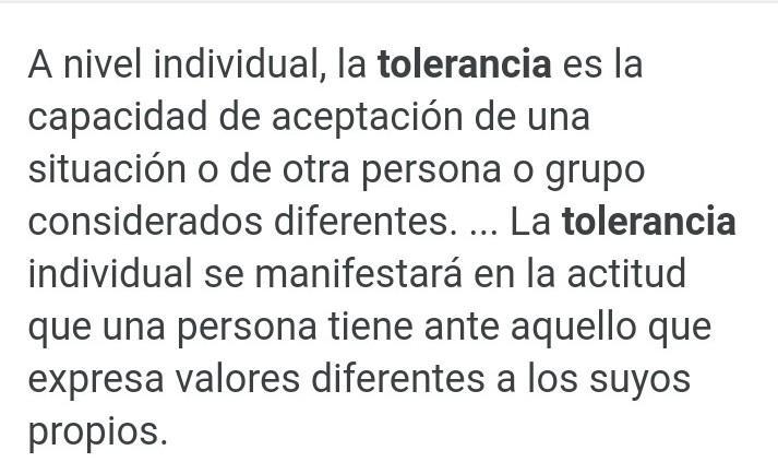 Qué significa la tolerancia y cuáles son sus sinónimos