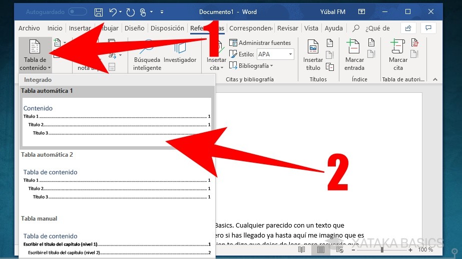 Qué son los índices, sus tipos y cómo se crean en Word