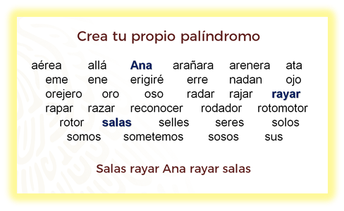 Qué son los palíndromas y cuál es su significado y ejemplos