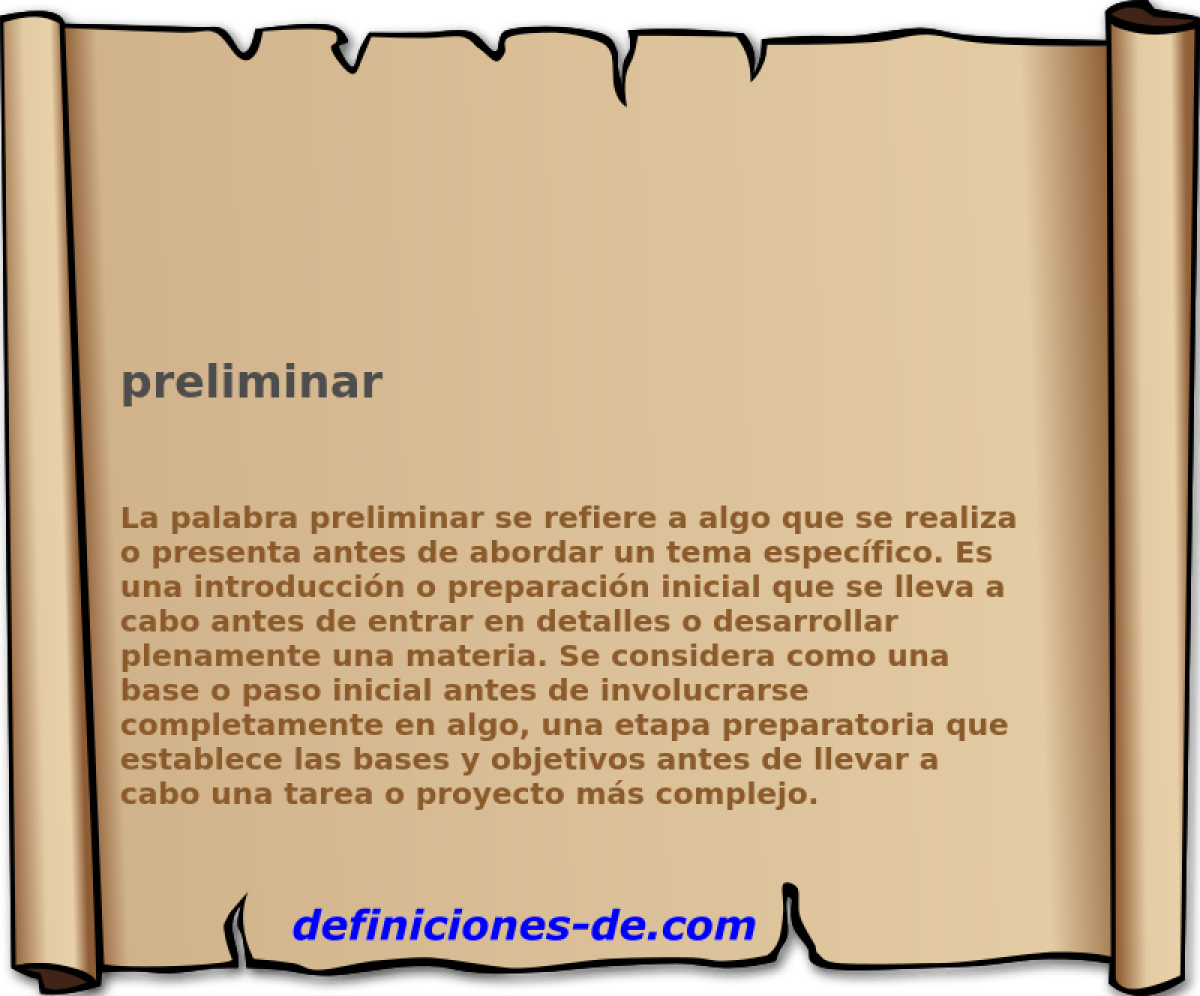 Qué son los preliminares y su significado en diferentes contextos