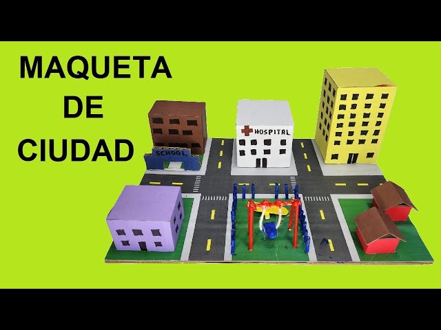 Quieres aprender jugando en casa con una maqueta de ciudad