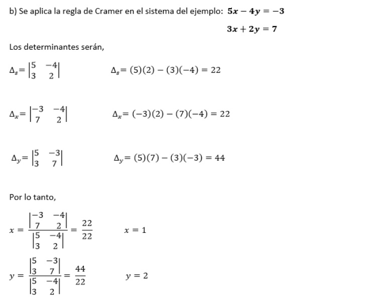 Se puede dominar fácilmente ecuaciones de 2x2 en un solo paso