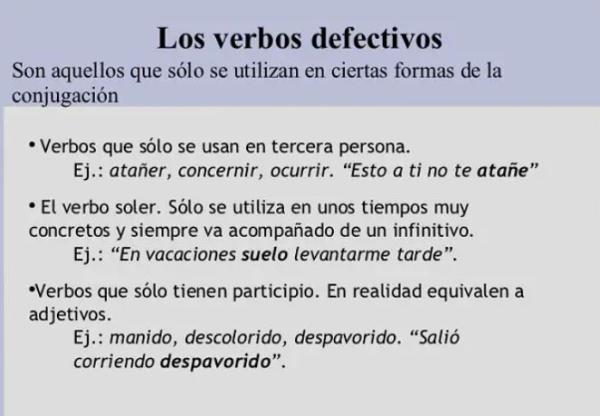 VERBO DEFECTIVO: 20 EJEMPLOS SORPRENDENTES para Ti